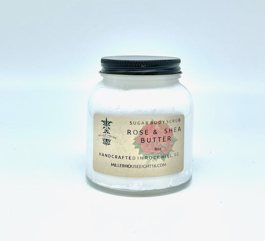 Rose and Shea Butter Sugar Scrub